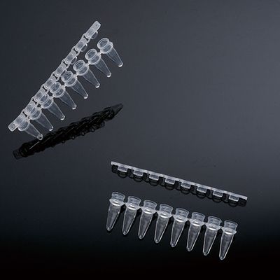 （白标）0.2ml /0.1MLPCR 8联排管管盖 平盖